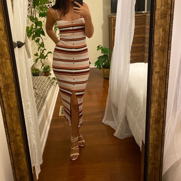 Mudd Dresses & Skirts - Striped midi/maxi sundress